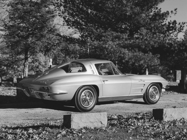 Обои картинки фото chevrolet, corvette, c2, 1963, автомобили