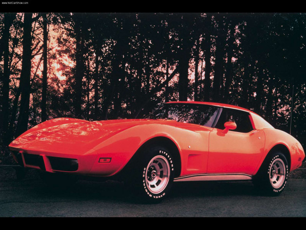 Обои картинки фото chevrolet, corvette, c3, 1968, автомобили