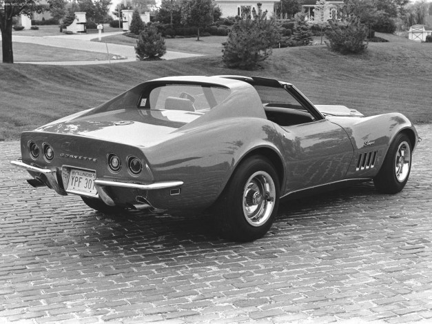 Обои картинки фото chevrolet, corvette, c3, 1968, автомобили