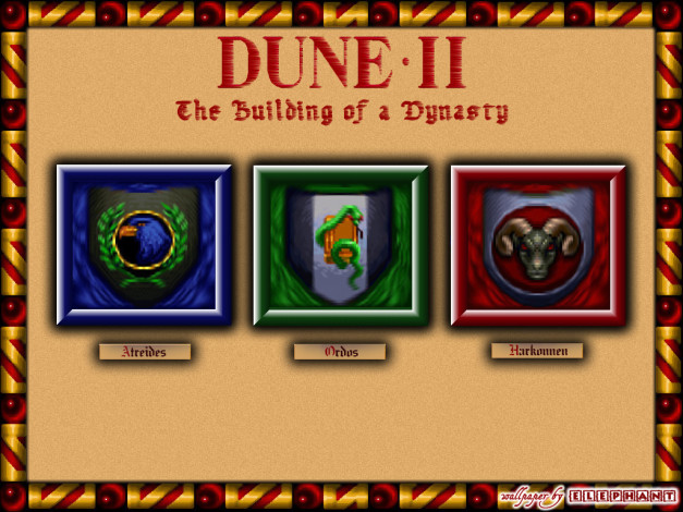 Обои картинки фото dune, ii, видео, игры, the, building, of, dynasty