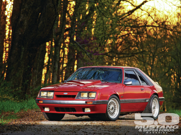 Обои картинки фото 1985, blown, ford, mustang, gt, warp, speed, автомобили