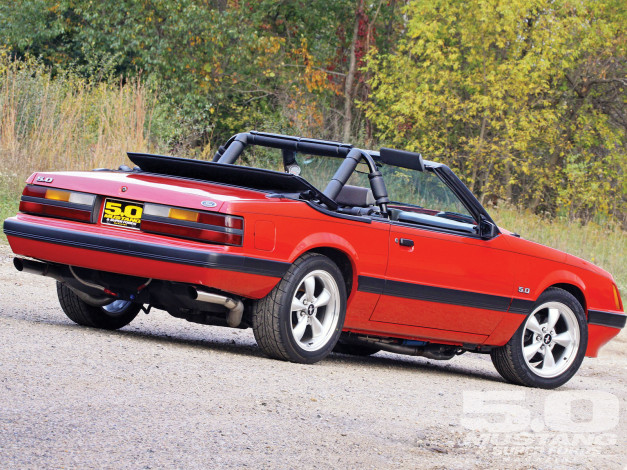 Обои картинки фото 1986, ford, mustang, lx, convertible, автомобили