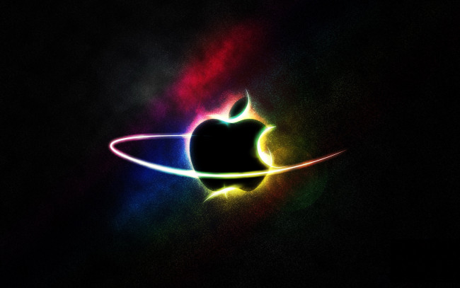 Обои картинки фото компьютеры, apple, яблоко, логотип, тёмный