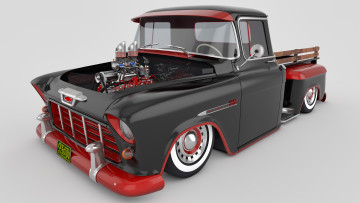 обоя автомобили, 3д, 1955, chevrolet, 3100, custom