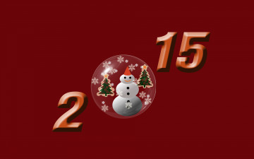 Картинка праздничные векторная+графика+ новый+год снежинки снеговик ели фон цифры