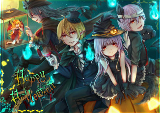 Картинка аниме магия +колдовство +halloween хеллоуин