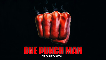 обоя аниме, one punch man, кулак