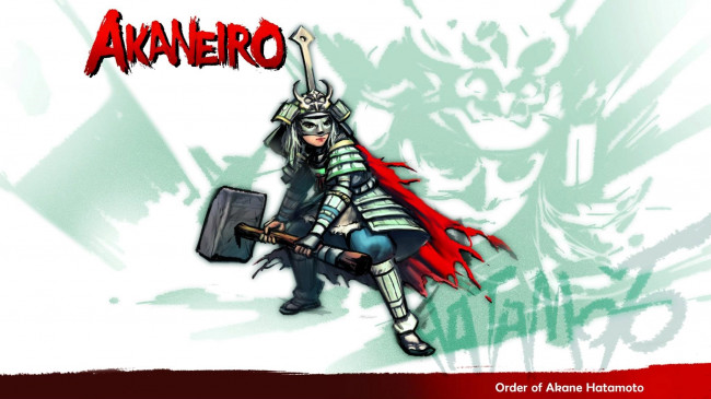 Обои картинки фото видео игры, akaneiro,  demon hunters, персонаж, доспех, молот