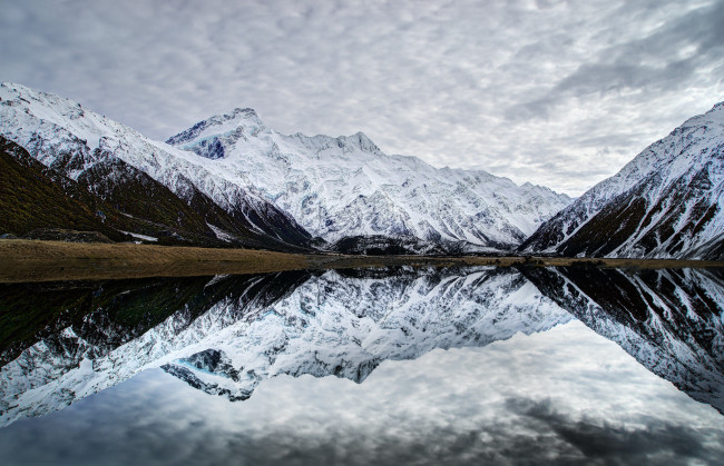 Обои картинки фото природа, горы, южный, остров, новая, зеландия, author, trey, ratcliff