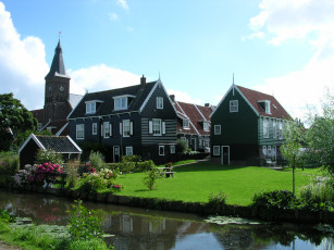 Картинка marken village города здания дома