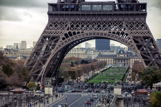Обои картинки фото города, париж , франция, башня, эйфелева