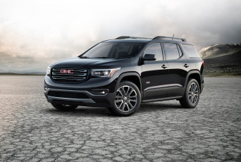 обоя gmc acadia 2018, автомобили, gm-gmc, чёрный, acadia, 2018, gmc