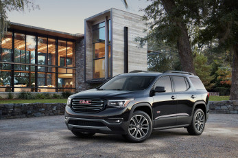 обоя gmc acadia 2018, автомобили, gm-gmc, acadia, 2018, чёрный, gmc