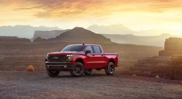 Картинка chevrolet+silverado+2019 автомобили chevrolet красный silverado 2019 внедорожник