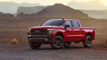 Картинка chevrolet+silverado+2019 автомобили chevrolet внедорожник silverado 2019 красный