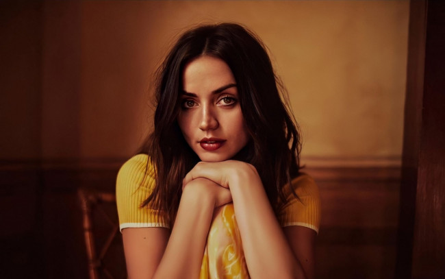 Обои картинки фото девушки, ana de armas, поза