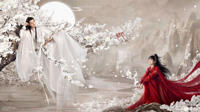 Обои картинки фото кино фильмы, yu gu yao, ши, ин, девушка, дерево