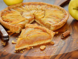 Картинка еда пироги яблочный пирог корица