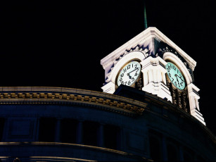 обоя roof, clock, wako, department, store, tokyo, japan, города, токио, Япония