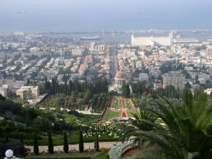 Картинка вид на хайфу израйль города панорамы