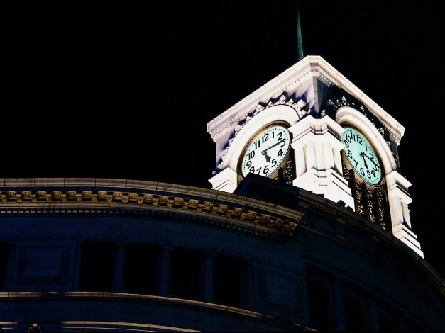 Обои картинки фото roof, clock, wako, department, store, tokyo, japan, города, токио, Япония