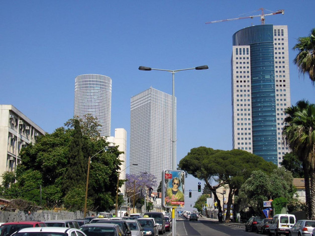 Обои картинки фото самых, высоких, здания, израйле, тель, авив, города, столицы, государств