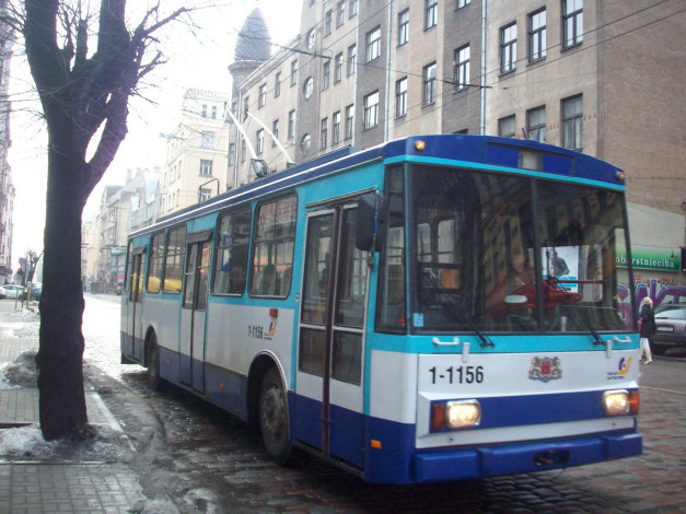 Обои картинки фото рижский, троллейбус, техника, троллейбусы