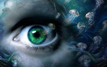 Картинка разное глаза ресницы взгляд медузы глаз