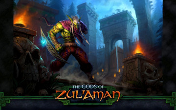 Картинка world of warcraft the gods zul`aman видео игры burning crusade крепость оружие эльф