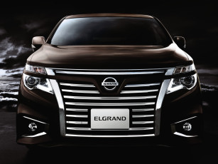 Картинка автомобили nissan datsun elgrand highway star коричневый