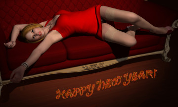 Картинка 3д+графика fantasy+ фантазия девушка диван лежит