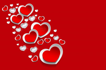 обоя праздничные, день святого валентина,  сердечки,  любовь, romantic, heart, pink, love, design, by, marika