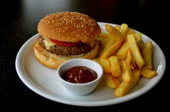 Картинка еда бутерброды +гамбургеры +канапе гамбургер картошка кетчуп