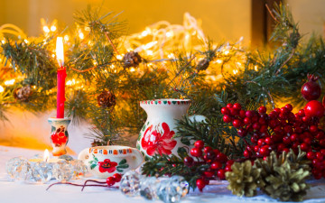 обоя праздничные, новогодние свечи, decoration, christmas, new, year, новый, год, рождество