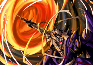 Картинка аниме rurouni+kenshin самурай makoto shishio меч