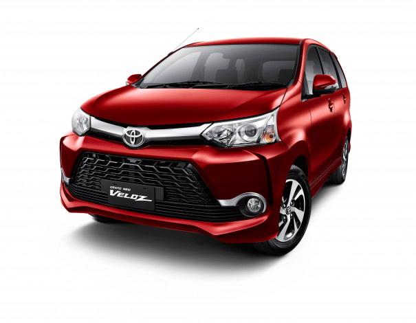 Обои картинки фото автомобили, toyota, красный, 2015г, veloz, avanza