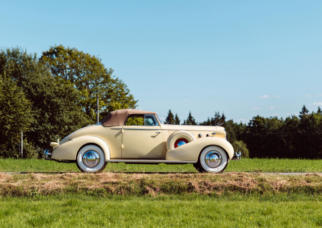Обои картинки фото автомобили, классика, coupe, convertible, lasalle, 1935г