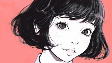 Картинка аниме unknown +другое девушка настроение взгляд арт волосы