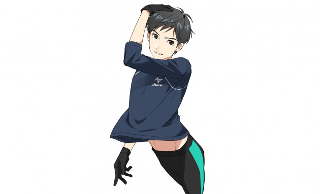 Обои картинки фото аниме, yuri on ice, юри, катсуки