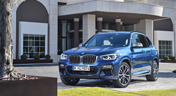 обоя bmw x3 m40i 2018, автомобили, bmw, 2018, m40i, x3, blue