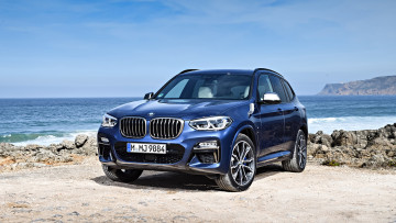 Картинка bmw+x3+m40i+2018 автомобили bmw blue 2018 x3 m40i