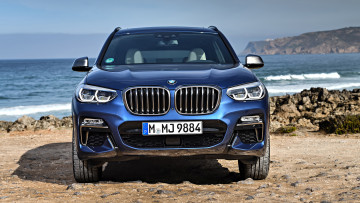 Картинка bmw+x3+m40i+2018 автомобили bmw blue 2018 m40i x3