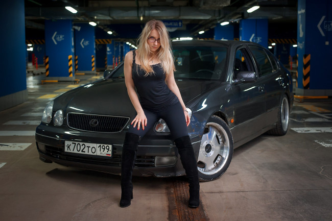 Обои картинки фото автомобили, -авто с девушками, lexus