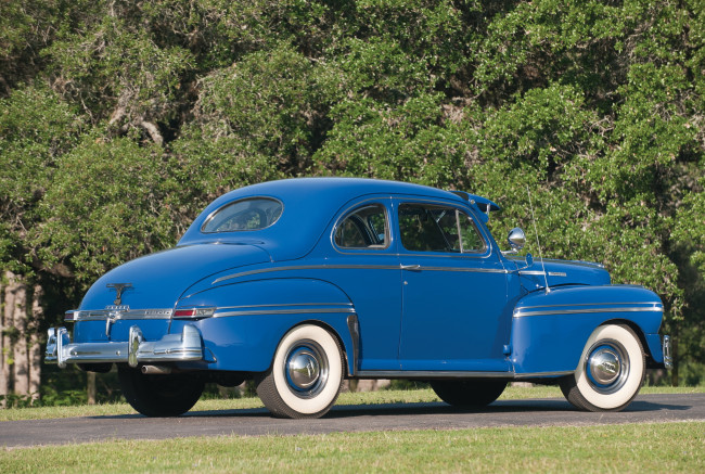 Обои картинки фото mercury sedan coupe 1947, автомобили, mercury, blue, 1947, coupe, sedan