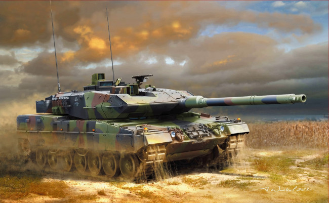 Обои картинки фото техника, военная техника, германия, танк, бундесвер, leopard, 2, бронетехника, 2a7