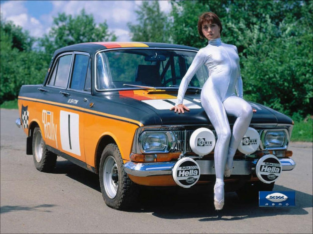 Обои картинки фото москвич, 412, ралли, автомобили