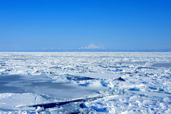 Картинка природа зима горы лёд