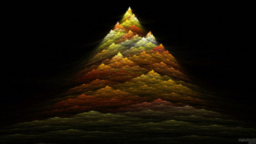 Картинка 3д графика fractal фракталы фон разноцветие