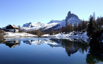 Картинка природа реки озера италия горы