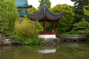 обоя канада, sun, yat, sen, garden, vancouver, разное, сооружения, постройки, сад, растения